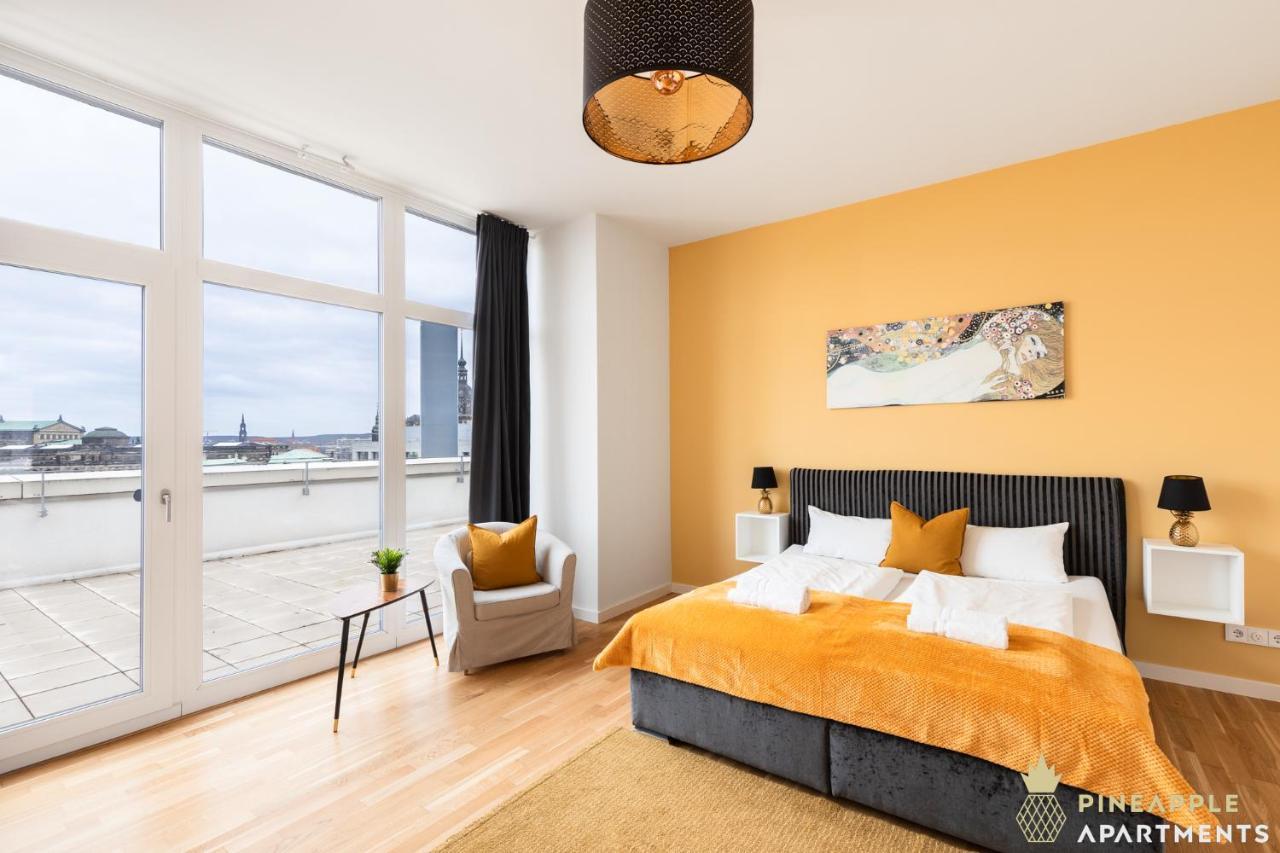 Pineapple Apartments Penthouse Am Zwinger - 162 Qm - 1X Free Parking Dresden Exterior foto
